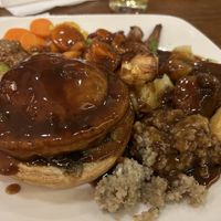 Mushroom & spinach pie with veg   at Toby Carvery in Newcastle Upon Tyne