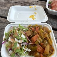  Vegetarian Curry (is vegan)  at Rey & Josh Cafe in La Digue