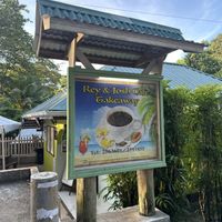 Front   at Rey & Josh Cafe in La Digue