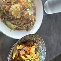 Vegan Jap Chae and wok fried tofu   at Koba in Subiaco