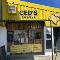   at Ced's Bagels in Porthleven