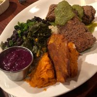 Seitan medallions  at New World Bistro Bar in Albany