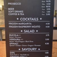 Getränke/Salat (1x vegane option) at Pizza Union in London