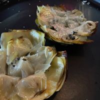 alcachofas a la plancha at Roce in Cambrils