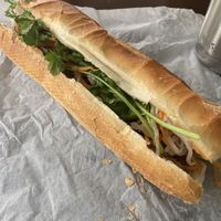 #5 teriyaki chicken Banh-mi at Thien Dang Vegetarian in Garden Grove
