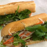 Vegan Banh Mi Teriyaki “chicken” at Thien Dang Vegetarian in Garden Grove