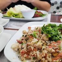 Salted fish and chicken fried rice. Omg so good at Thien Dang Vegetarian in Garden Grove