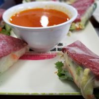 BBQ pork rolls at Thien Dang Vegetarian in Garden Grove
