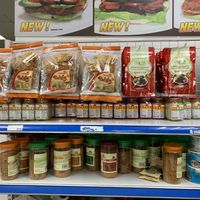 You can buy faux veg meat snacks and seasonings here at Thien Dang Vegetarian in Garden Grove