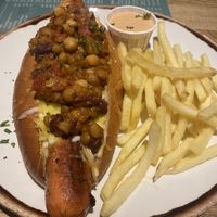 Chilli dog   at Brass Monkey Leith in Edinburgh
