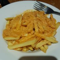 Vegan Thai curry and chips at Brass Monkey Leith in Edinburgh