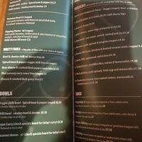 Full menu at Brass Monkey Leith in Edinburgh