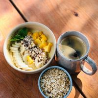Smoothie bowl at Bloom Coffee in Lalitpur