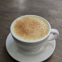 Golden milk at Bloom Coffee in Lalitpur