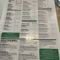 So many vegan options clearly marked  at Organic Bodega Cafe in Oranjestad