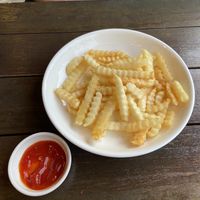 French fries  at Jigsaw Cafe in Koh Samui
