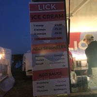 Menu 1  at Lick in Bakewell