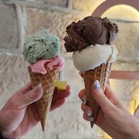 Yummy ice cream!! at Lick in Bakewell