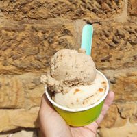 Coffee and biscoff icecreams at Lick in Bakewell
