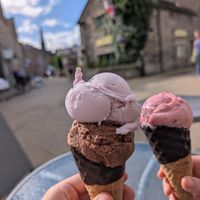 Parma violets and Jaffa cakes on the left at Lick in Bakewell