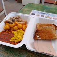  at Roots Cafe in Perranporth