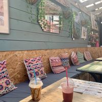   at Roots Cafe in Perranporth