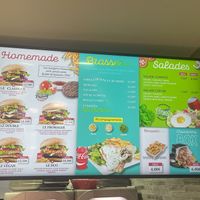 Menu  at Le Jasmin in Versailles