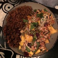 Palawan with rice (super good!)  at Yvonne & Nala in Geneva