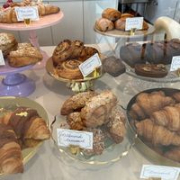 the best choco / almond / both mixed / pistachio / custard etc croissants   at Chaumont Bakery & Cafe in Santa Monica