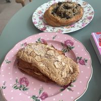 Incredible chocolate almond pastry  at Chaumont Bakery & Cafe in Santa Monica