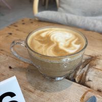 Oat milk latte  at Chaumont Bakery & Cafe in Santa Monica
