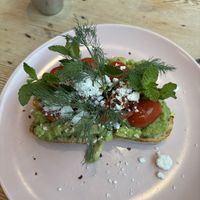 Avocado toast  at Chaumont Bakery & Cafe in Santa Monica