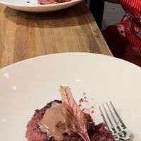 A Mexican chocolate ice cream dessert  at EYV in Pittsburgh