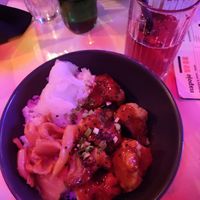 Vegan red kfc chicken at K-Bar in Warsaw