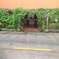 The front door  at Brown Rice Organic Bistro in Chiang Mai