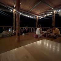 The vibes (the also had tables and chairs)   at Tree House Cafe in Koh Tao