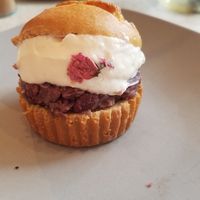 Sakura filled muffin at Buddha in Osaka
