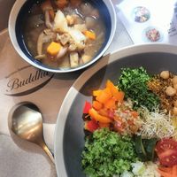 Buddha bowl with soup at Buddha in Osaka
