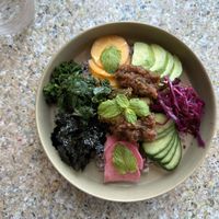 Buddha bowl  at Kawa Kitchen in Tokyo