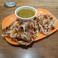 Vegan roti with dal at The Roti Shop in Mandaluyong