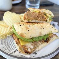 Seitan sandwich   at Canopy Cafe  in Sydney