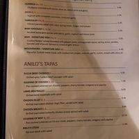 Starters  at Anilo's Kitchen in London