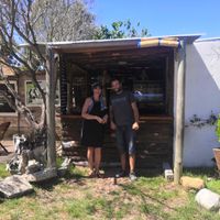 The owners at Ahimsa Alimentación Consciente in Jaureguiberry