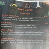 Menu  at Hurry Curry Indian Restaurant in Klaipeda