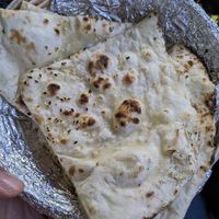 Vegan Garlic Naan at Hurry Curry Indian Restaurant in Klaipeda