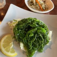 Seaweed salad. Not labeled vegan on menu but we were told it is   at Bee Won in Orlando