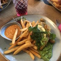 British vegan fish and chips  at Willy in Flensburg