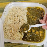 Saag Chana at Bomy's Authentic Indian Food in Warsaw