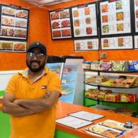 Bomy himself at Bomy's Authentic Indian Food in Warsaw