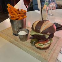 Vegan bean burger   at Schlemmer in The Hague